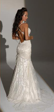 Orifashion HandmadeRomantic Sexy Bridal Gown with Swarovski bead